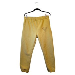 Morgan Stewart Sport Women's Golden Yellow Tennis Sweatpants Size L